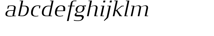 FF Signa Serif Light Italic Font LOWERCASE