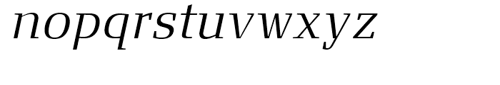 FF Signa Serif Light Italic Font LOWERCASE