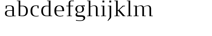 FF Signa Serif Light Font LOWERCASE