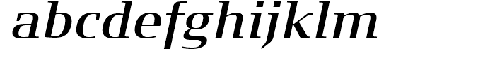 FF Signa Serif Semi Bold Italic Font LOWERCASE