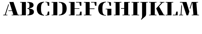 FF Signa Serif Stencil Black Font UPPERCASE