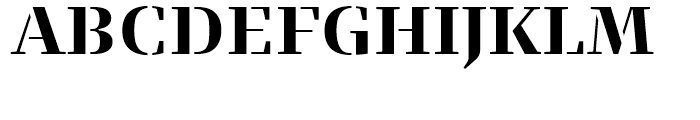 FF Signa Serif Stencil Bold Font UPPERCASE