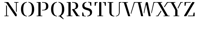 FF Signa Serif Stencil Book Font UPPERCASE