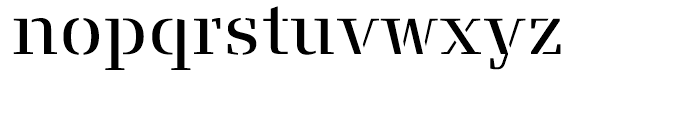 FF Signa Serif Stencil Book Font LOWERCASE