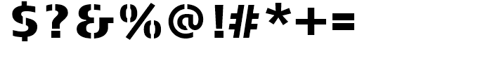 FF Signa Stencil Black Font OTHER CHARS