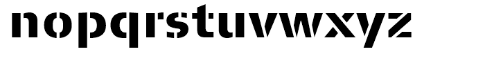 FF Signa Stencil Black Font LOWERCASE