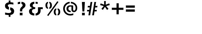 FF Signa Stencil Bold Font OTHER CHARS