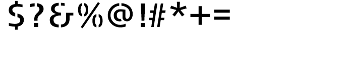 FF Signa Stencil Book Font OTHER CHARS