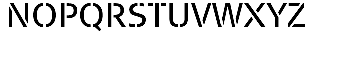 FF Signa Stencil Book Font UPPERCASE