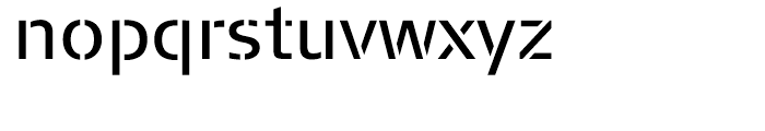 FF Signa Stencil Book Font LOWERCASE