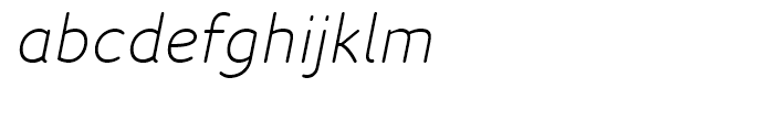 FF Speak Regular Italic Font LOWERCASE