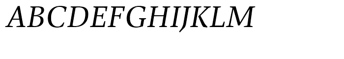 FF Spinoza Regular Italic Font UPPERCASE