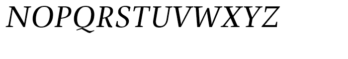 FF Spinoza Regular Italic Font UPPERCASE