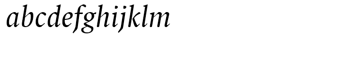 FF Spinoza Regular Italic Font LOWERCASE