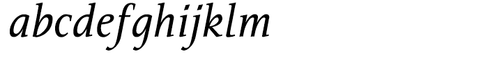 FF Tarquinius Book Italic Font LOWERCASE