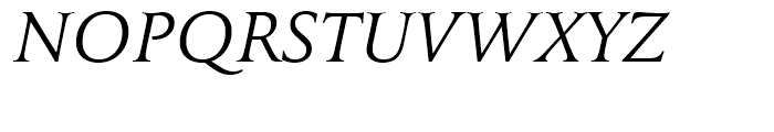 FF Tibere Light Italic Font UPPERCASE