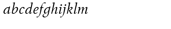 FF Tibere Light Italic Font LOWERCASE