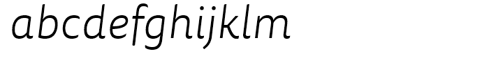 FF Tisa Sans Light Italic Font LOWERCASE