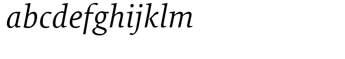 FF Tundra Light Italic Font LOWERCASE