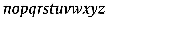 FF Tundra Medium Italic Font LOWERCASE