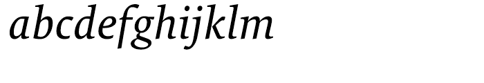 FF Tundra Regular Italic Font LOWERCASE