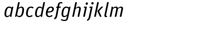 FF Unit Rounded Regular Italic Font LOWERCASE