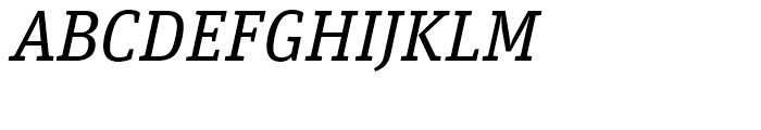 FF Unit Slab Regular Italic Font UPPERCASE