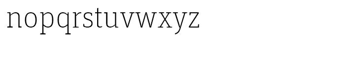 FF Unit Slab Thin Font LOWERCASE