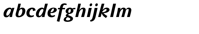 FF Wunderlich Bold Italic Font LOWERCASE