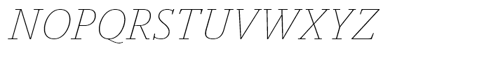 FF Yoga Hairline Italic Font UPPERCASE