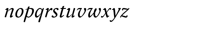 FF Yoga Regular Italic Font LOWERCASE
