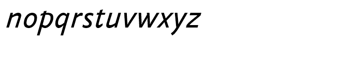 FF Yoga Sans Regular Italic Font LOWERCASE