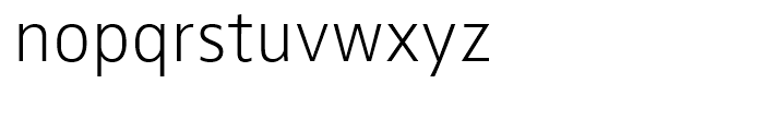 FF Zwo Extra Light Font LOWERCASE