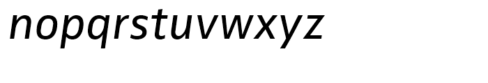 FF Zwo Regular Italic Font LOWERCASE