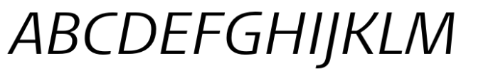 FF Aad Regular Italic Font UPPERCASE