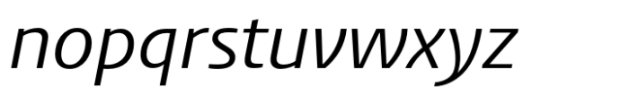 FF Aad Regular Italic Font LOWERCASE
