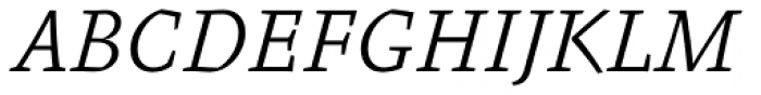 FF Absara OT Light Italic Font UPPERCASE
