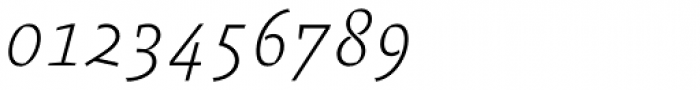FF Absara OT Thin Italic Font OTHER CHARS