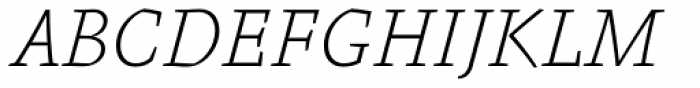 FF Absara OT Thin Italic Font UPPERCASE