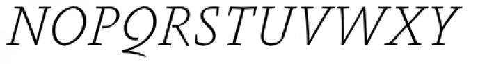 FF Absara OT Thin Italic Font UPPERCASE