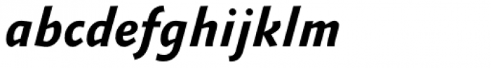 FF Absara Sans OT Bold Italic Font LOWERCASE