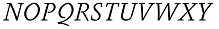 FF Absara Std Light Italic SC Font UPPERCASE