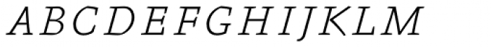 FF Absara Std Thin Italic SC Font LOWERCASE