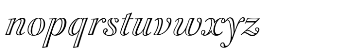 FF Acanthus Std Open Regular Italic Font LOWERCASE