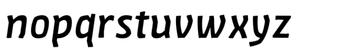 FF Amman Sans Medium Italic Font LOWERCASE