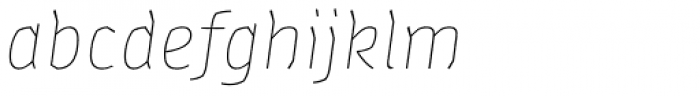FF Amman Sans Pro Thin Italic Font LOWERCASE