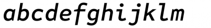 FF Attribute Mono Medium Italic Font LOWERCASE