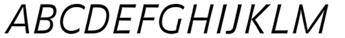 FF Balance OT Light Italic Font UPPERCASE