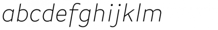 FF Basic Gothic Pro ExtraLight Italic Font LOWERCASE