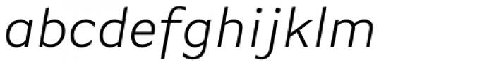 FF Basic Gothic Pro Light Italic Font LOWERCASE